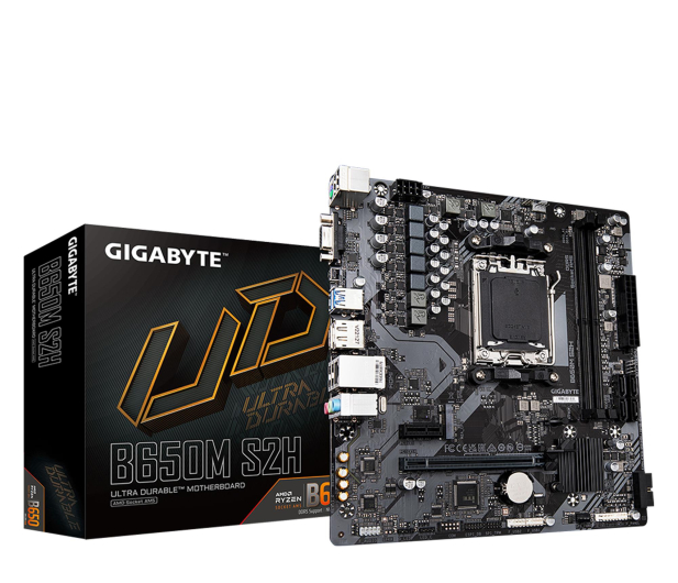 GIGABYTE Płyta główna B650M S2H AM5 2DDR5 HDMI/DP M2 m.ATX - 1243739 - zdjęcie